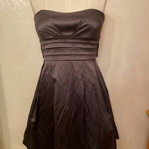 Grey Satin Mini dress